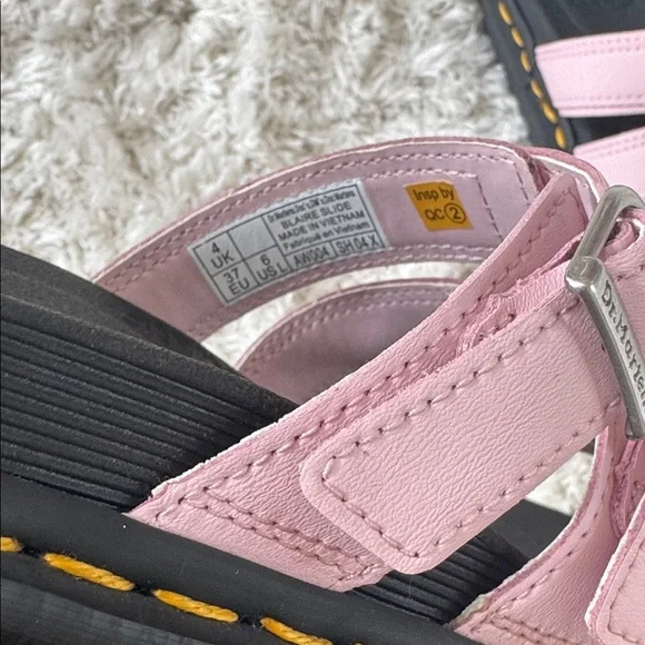 Doc Martens Pink Triple Strap Sandals size 6 -New - Picture 9 of 9